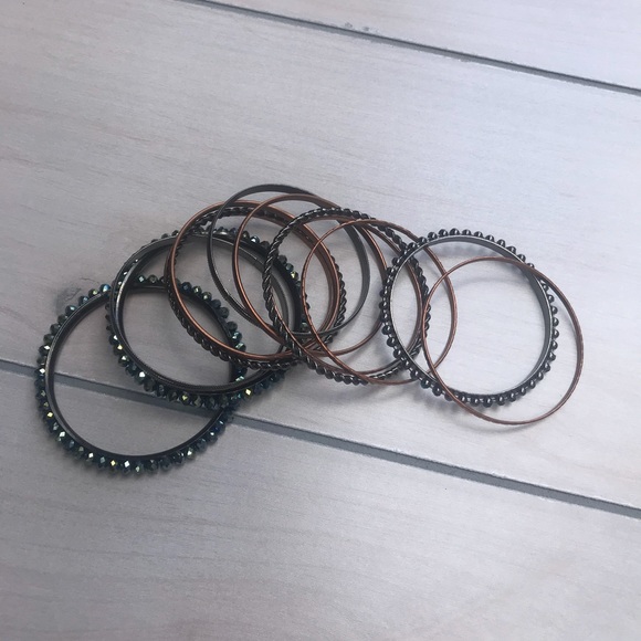 Multicolored Set of 13 Bangles VEUC - Picture 3 of 3